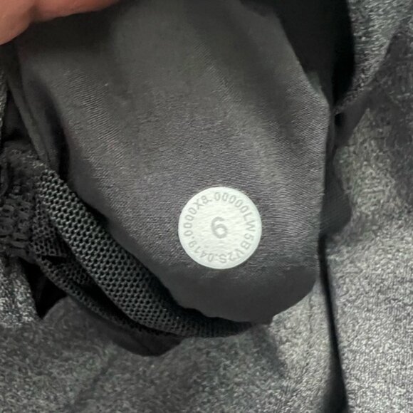 Lululemon On The Fly Pant Full Length Heathered Black Size 6 - Picture 6 of 6